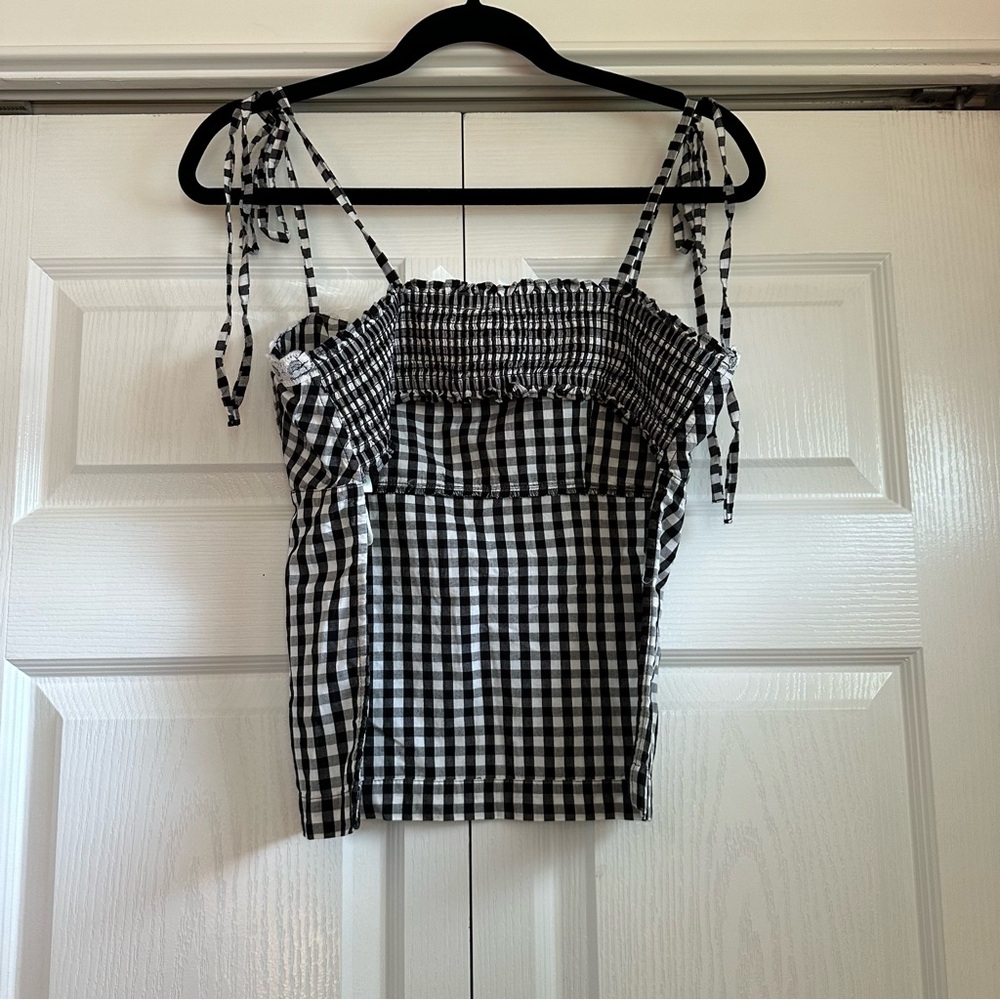 Urban Outfitters Black and White Gingham Top - Picture 4 of 4